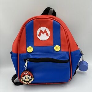 Nintendo Mario Brothers Faux Leather Overalls Themed Backpack 2020